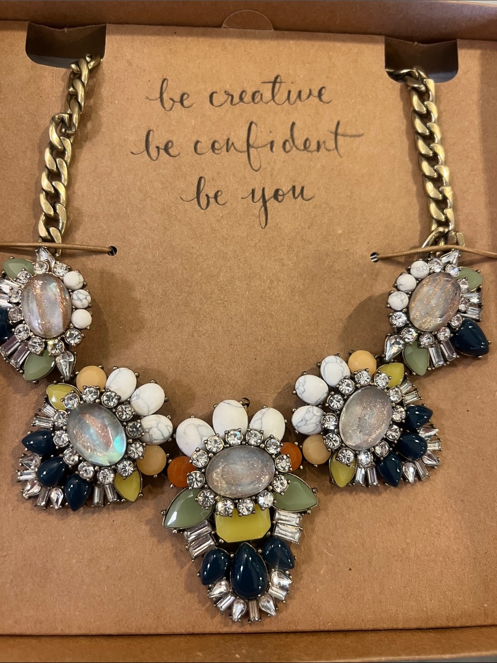 Chloe + Isabel Multicolor Crystal Floral Statement Necklace
